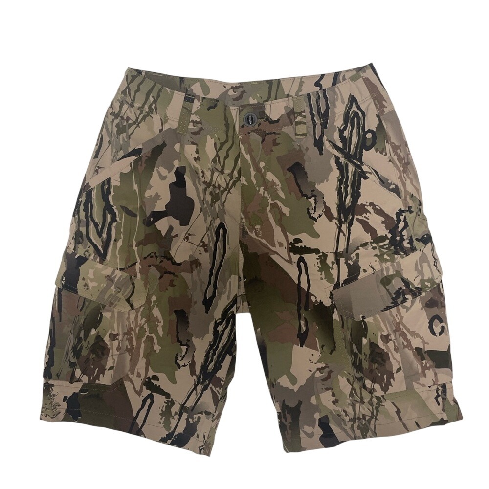 Under Armour Loose‎ Fit Heatgear Camouflage Cargo Shorts Men's 30 Waist